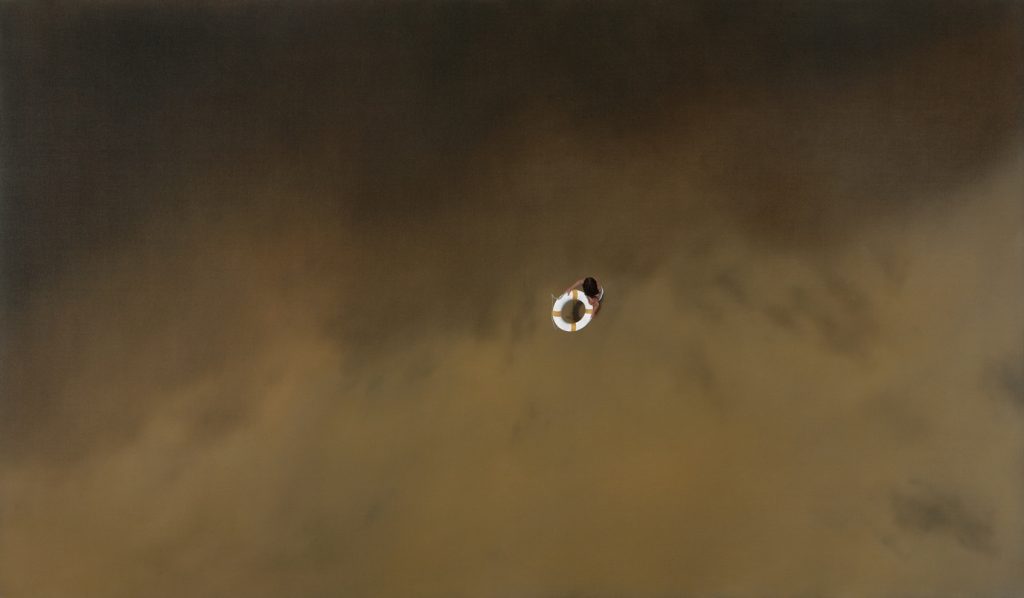 Untitled, 2009, oil on canvas, 140×240, collection of Wayne Yakes, Colorado