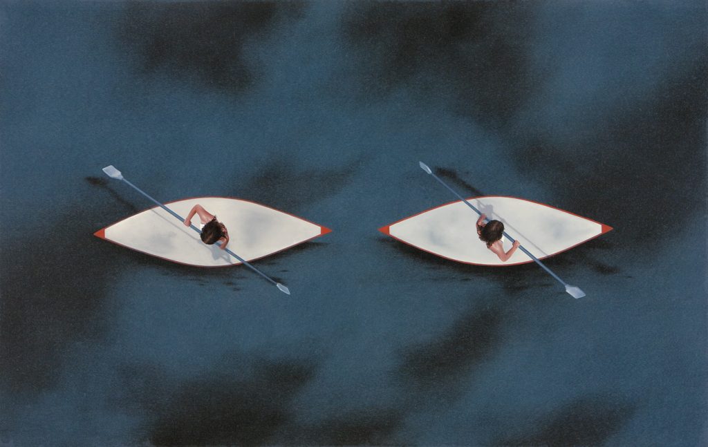 To Sea You, 2009, oil on canvas, 76×120, private collection