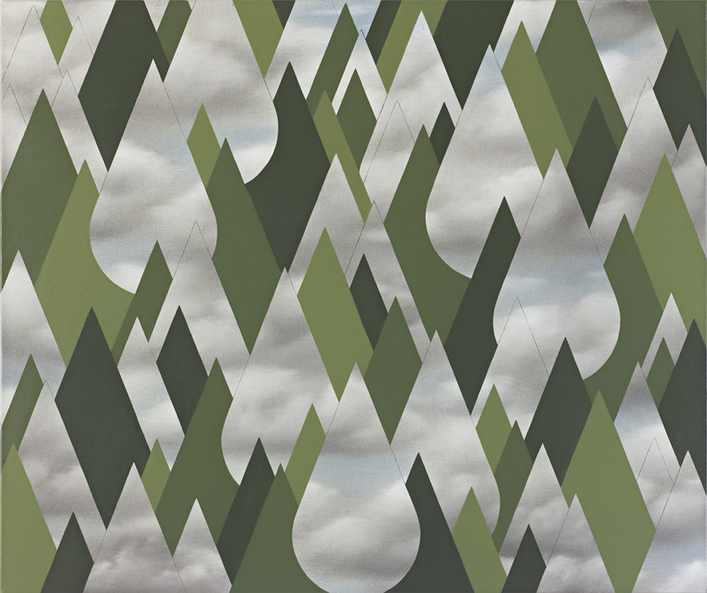  Forest in the Rain, 2013, Oil on canvas, 92×110 cm