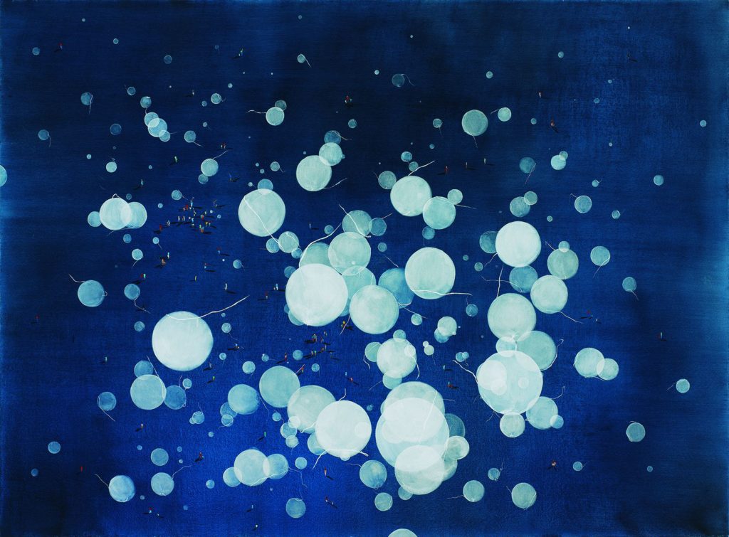 Moza’ei Ha’hag, 2004, oil on canvas, 155×190, private collection, Tel Aviv