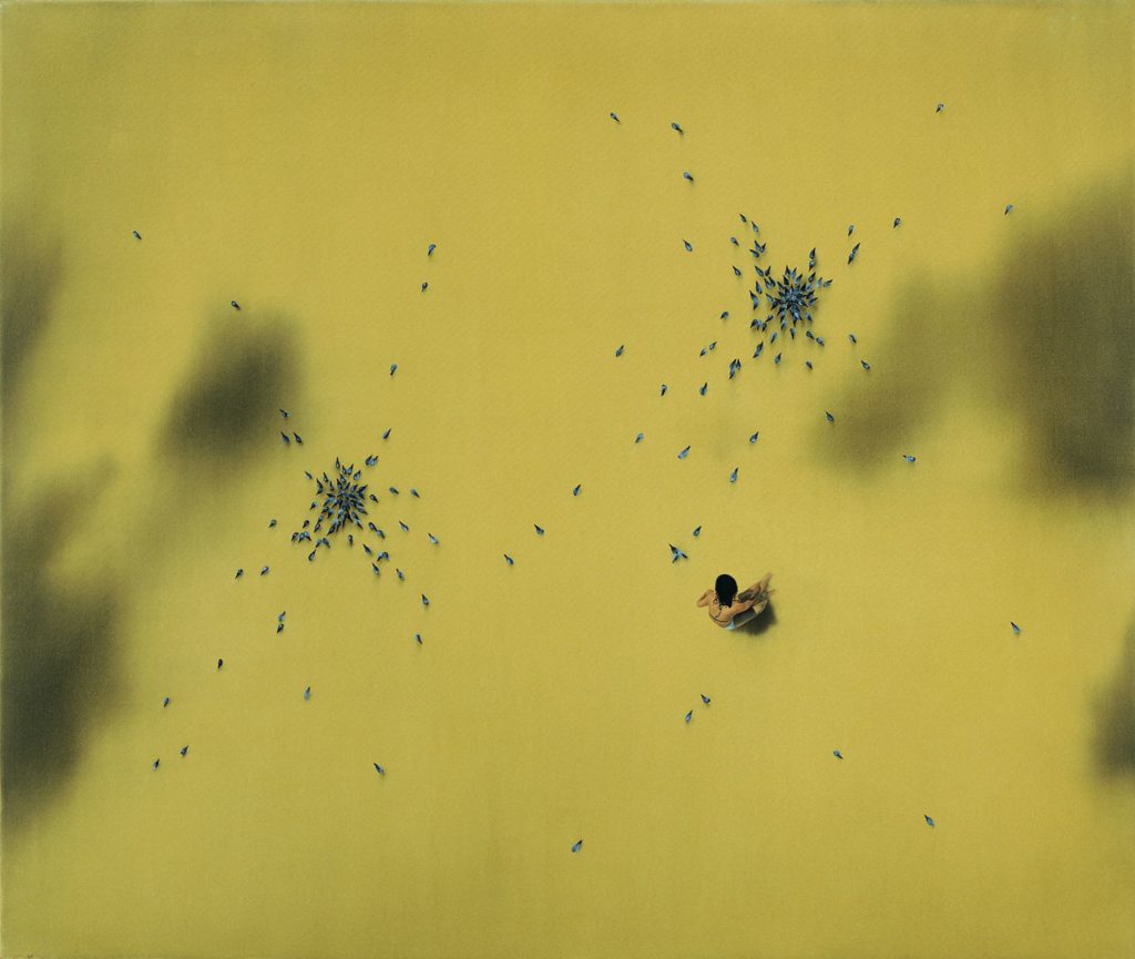 Send, 2005, oil on canvas, 148×175, private collection, Tel Aviv